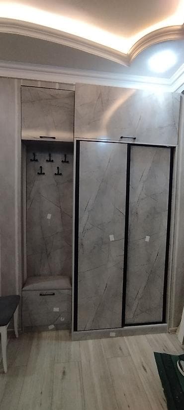 qapı modelleri: Yeni, 4 qapılı, Güzgülü, Bej, Digər material, Açılan, Düz dolab — 5