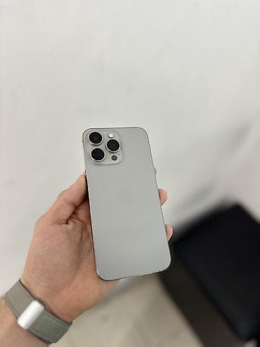 IPhone 15 Pro Max, 256 GB, Natural Titanium, Zəmanət, Simsiz şarj, Face ID