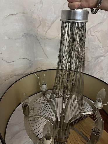 uz sekilleri: Çılçıraq, 6 lampa, Metal — 2
