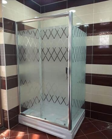 temper şüşə satışı: 6mm 8mm 10mm sade mat dekorlu şüşələrdən hazirlanan duskabinlərin — 7