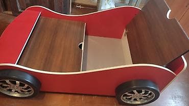 matras ucuz: Uşaq üçün maşın formalı çarpayı istifade olunub am hec bir problemi — 3