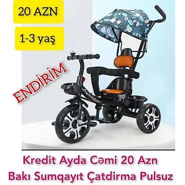 Yeni Üç təkərli Uşaq velosipedi Stels, 12", Pulsuz çatdırılma