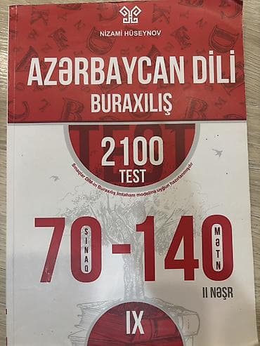 “Azerbaycan Dili – Buraxılış” test toplusu - Müəllif: Nizami Hüseynov