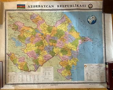 3D ручки: Azerbaycan Respublikasının divar xəritəsi - Dil: Azərbaycan dili - — 1