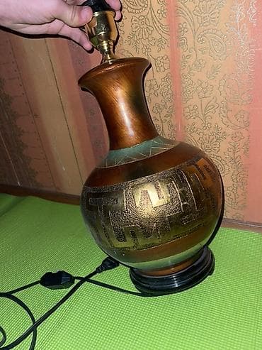 Stol lampaları: Masaüstü dekorativ stolüstü lampa əsas hissəsi - Material: taxta — 1