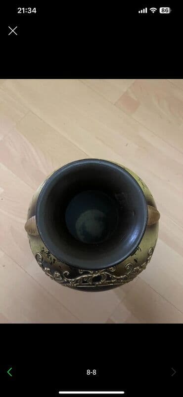 ваза напольная керамическая высокая: Tecili!Əla vəziyyətdə hündürlüyü 36 sm,diametri 13 sm olan — 3