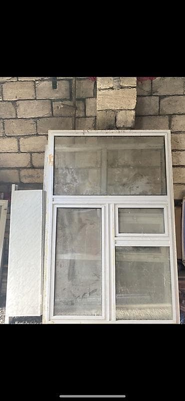 kafel ucuz: İşlənmiş İkiqat şüşə paketi Plastik pəncərə, Еni: 120 sm, Uzunluğu: 180 sm — 2