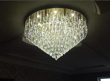 lyustralar: Çılçıraq, 10 və daha çox lampa, Xrustal — 1