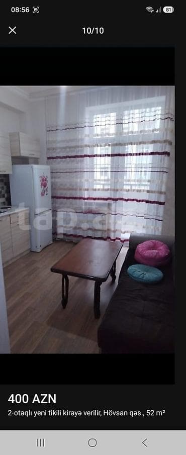 aga center: Kirayə mənzil – Hövsan qəsəbəsi Mida 2, yeni tikili, 2 otaq, 52 m² - — 2