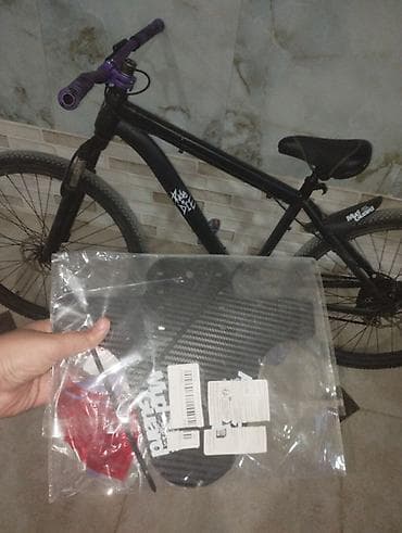 əlcek: 26 ölçü velosiped/ (mor rol, qrips,shikra gidon,tekyaprak,wxm tikanlı — 10