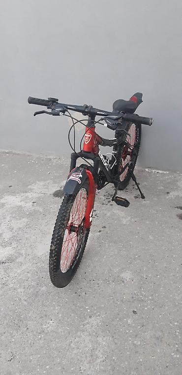 muhərrik velosiped: BMX GTM dağ velosipedi - Rəng: qara/qırmızı dizayn, BMX yazıları - — 3