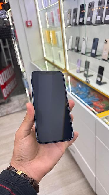 apple ipad a16: IPhone 12, 64 GB, Pacific Blue, Zəmanət, Simsiz şarj, Face ID — 2