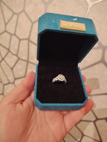 nisan uzukləri: Nişan, Üzük, Ağ qızıl, 750 Əyar, Brilyant — 2