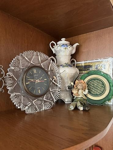 Klassik kəsimli temiz xrustal dəst — 2