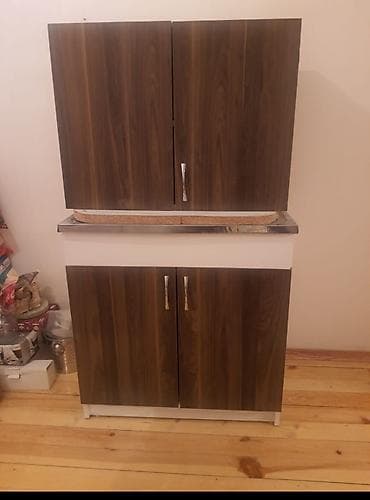 Mətbəx üçün iki bölməli şkaf dəsti - Material: laminat/DMF (taxta