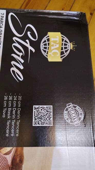 qazan dəsti: Qazan, rəng - Boz, Qranit, Türkiyə — 3