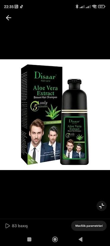 elope etir: Sofito Plus Black Hair Shampoo və Disaar Aloe Vera Extract Brown Hair — 2