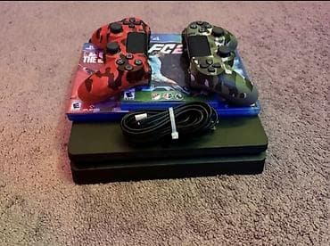 kamera video: PlayStation 4 Slim oyun konsolu paketi Tərkib: - PS4 Slim konsolu — 2