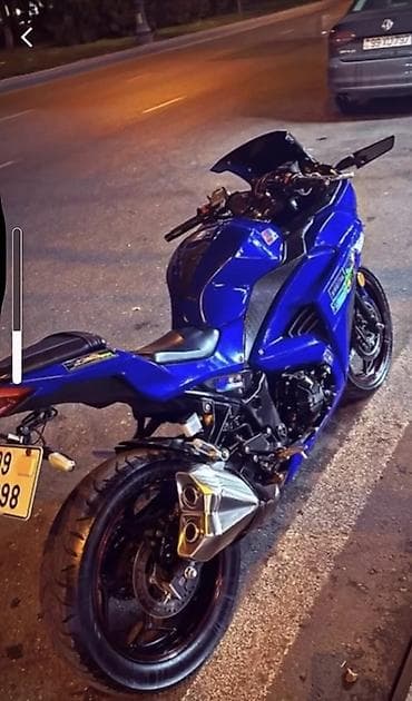 Мотоциклы: Sport tipli mavi motosiklet - Aggressiv aerodinamik qabaq kapotaj — 2