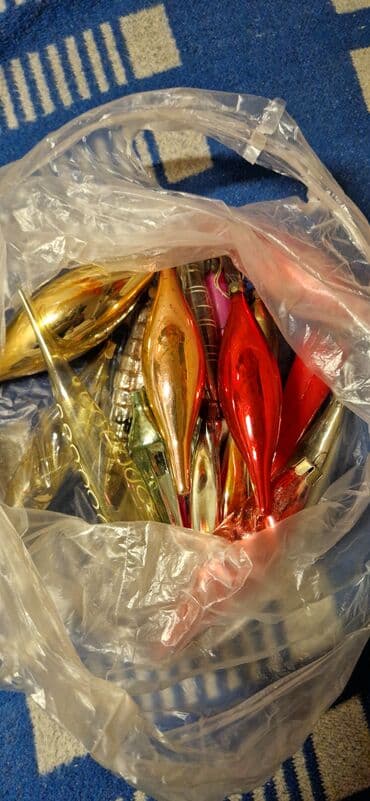 новогодние игрушки: Елочные игрушки стеклянные ссср и гдр маленкие по 2аз круглые по 3аз — 5