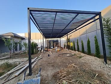 heyet qaplari: Metall pergola/karkas konstruksiya – fərdi ölçü və dizayn Məhsulun — 1