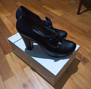 женские бордовые туфли: Туфли, Размер: 38.5, цвет - Черный, Новый — 1