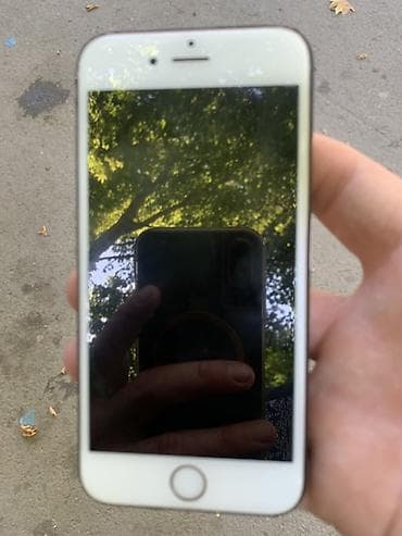 iphone 15 adapter: IPhone 6, Ağ, Barmaq izi — 1
