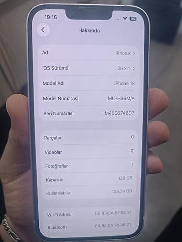 mikrafon şur: IPhone 13, 128 GB, Ağ — 1