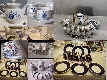 Çay dəsti, Farfor, 6 nəfərlik