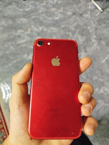 telefon kabrosu: IPhone 7, Qırmızı, Barmaq izi — 4