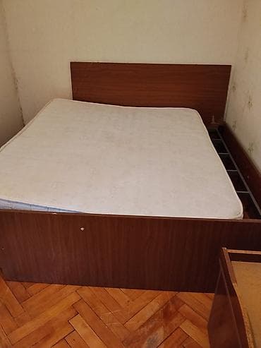 yataq carpayi: İşlənmiş, Təknəfərlik çarpayı, Bazasız, Matras ilə, Siyirməsiz — 5