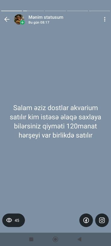 skat baligi: Dördbucaq akvarium, Balıqlarla birlikdə, 160 l — 2