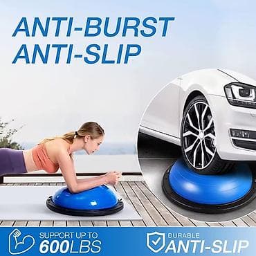 Боксерские груши: BOSU tipli balans trenajor topu – elastik müqavimət rezinləri və nasos — 4