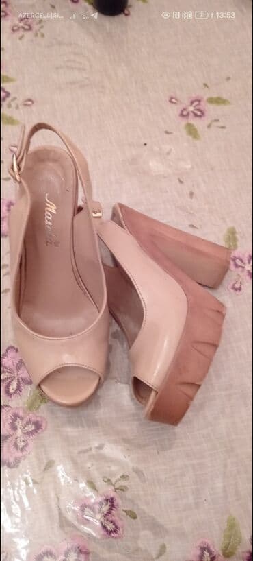 kisiler ucun gumus sepler: Ölçü: 36, rəng - Bej, İşlənmiş — 2