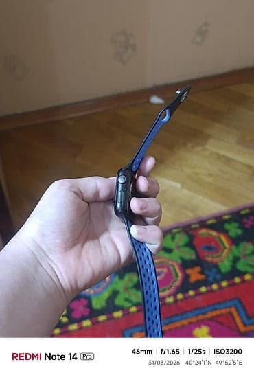 sso smart watch: Suya düşüb orginal deyil işləmir Ağıllı saat – kvadrat ekranlı, qara — 3