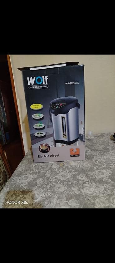 Wolf WF-702 elektrik airpot (German Design) - Tutum: 6.8 litr - Güc