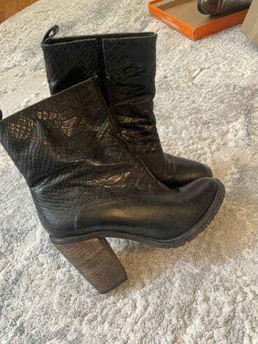 сапоги демисезонные кожаные: Полусапоги, Размер: 37, Новый — 1