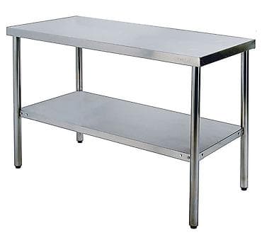 Paslanmayan poladdan iş masası - Material: AISI paslanmayan polad -