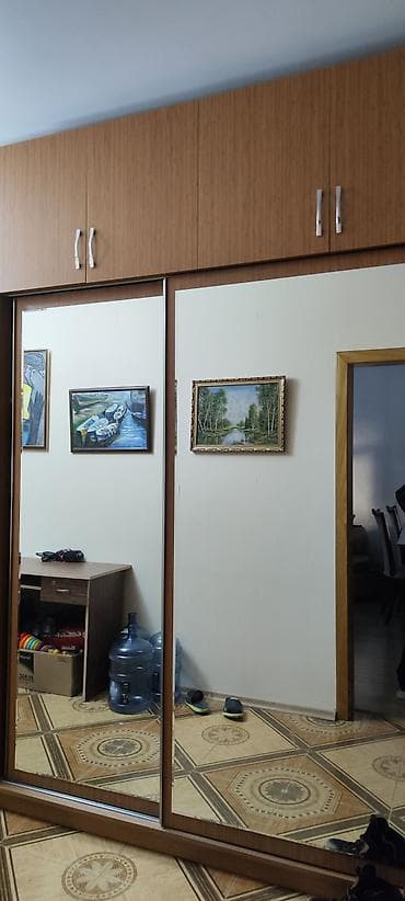 2 qapılı, Güzgülü, Qəhvəyi, Taxta, Kupe, Düz dolab