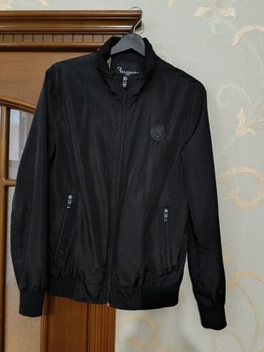 dəri zamşa kişi gödəkçəsi: Kurtka, Bomber, Payız, M — 1