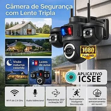 inter: Üç Linzalı Ağıllı Xarici Təhlükəsizlik Kamerası - 3 linzalı — 6