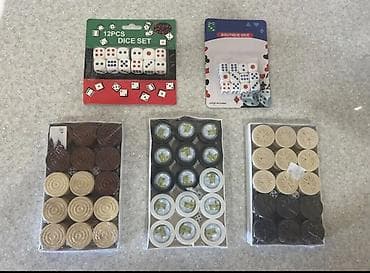 Ovçuluq və balıqçılıq: Məhsul: Double Six Color Dot Dominoes - Set: 28 ədəd dominodan ibarət — 9