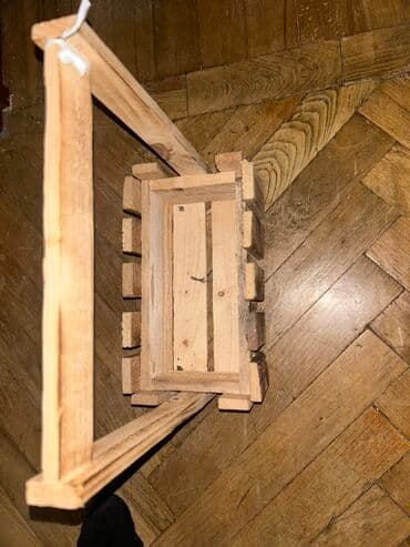 Sandıqlar: Taxta səbət/qutu – dekorativ və funksional - Material: təbii ağac — 5