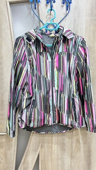 Kardiqanlar, jaketlər: Rəngarəng naxışlı kapüşonlu yüngül küləkkeş (windbreaker) - Ölçü: XXG — 1