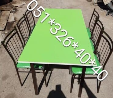 Masa və oturacaq dəstləri: Qonaq otağı üçün, Yeni, Açılan, Dördbucaq masa, 10 stul — 3