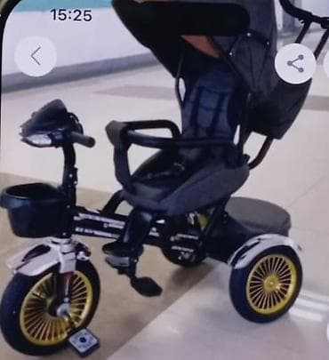 hibrid velosiped: Uşaq üçtəkərli velosipedi – valideyn idarəetməsi və təhlükəsizlik — 1