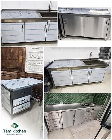 kitchen: 🔷 Paslanmaz Polad Çalışma Masaları və Dəzgahlar 🔷 Mətbəxiniz üçün həm — 1