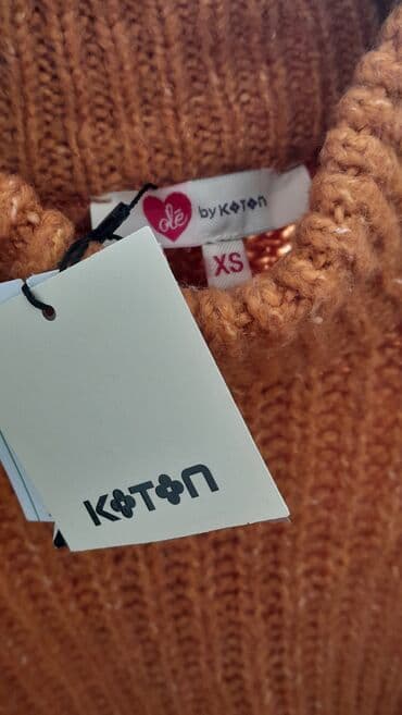 salvar ustu uzun koftalar: Sviter, XS, rəng - Narıncı — 2