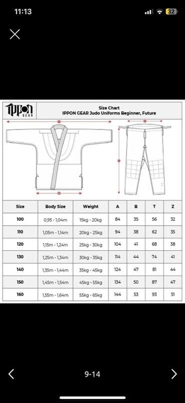 uşaq üçün işıqlı krosovkalar: Məhsul: Uşaq/junior üçün judo kimono dəsti Təsvir: - Brend: Ippon — 4