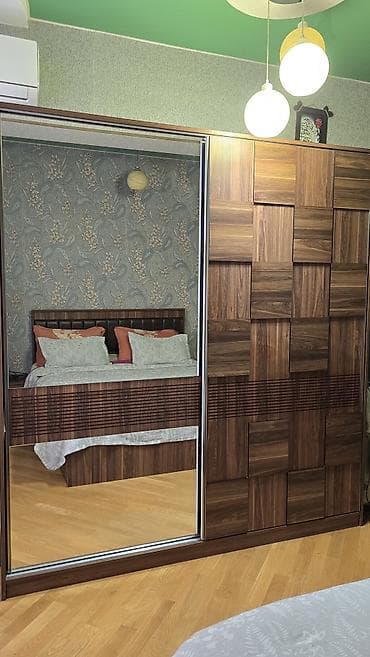 Двуспальная кровать, Шкаф — 1